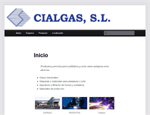 Tablet Screenshot of cialgas.com